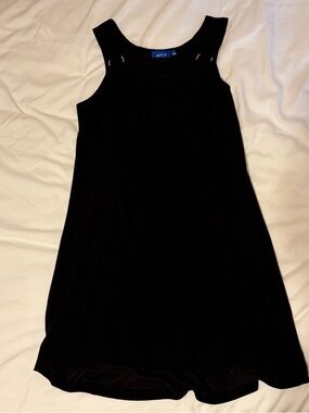 Apt. 9 Black Sleeveless Swim Coverup Dress